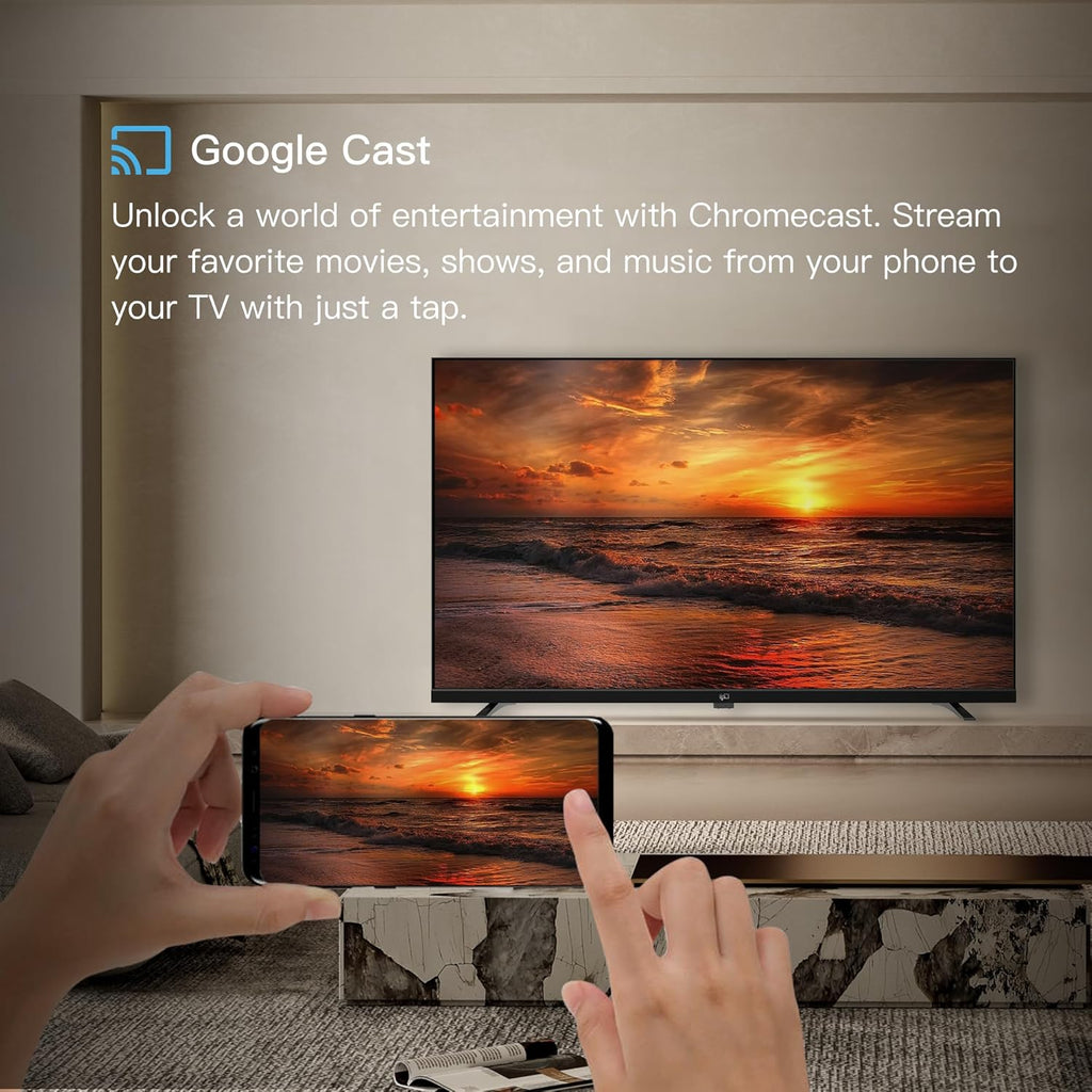 FPD 32-inch Smart TV Google TV HD 720p with Google Play and Google Cast Built-in, HDR 10, Dolby Audio, Voice Remote, Stream Live TV(Palette-Series, CG32-P3, 2024 Model)