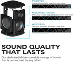 Rocksteady Stadium 2: Four Speakers Bundle - Immersive  connectible  and up to 150 ft of Range. Up to 30 Hours of Battery Life.