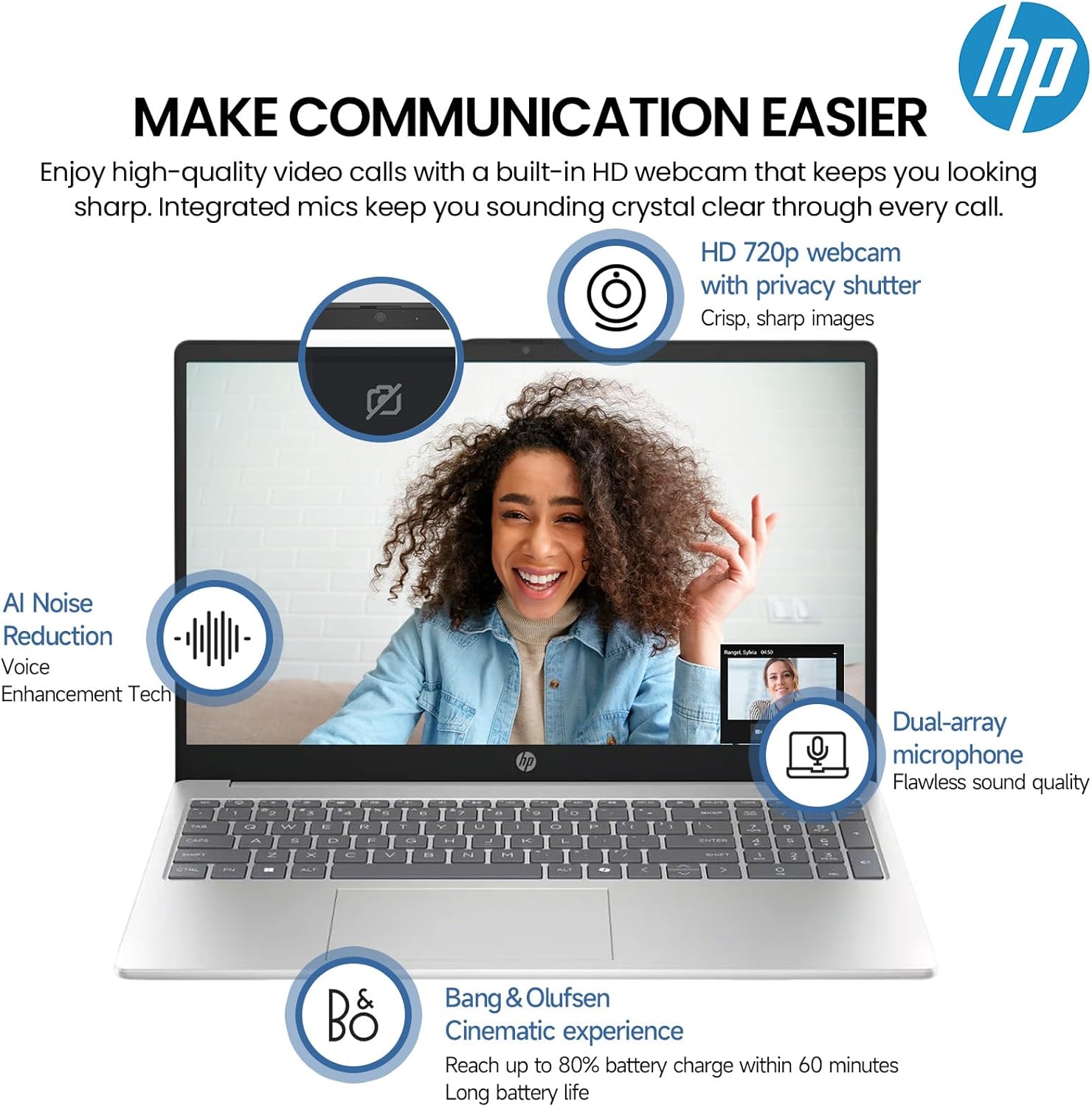 HP 15 Inch Touchscreen Laptop Computer  15.6" FHD IPS Touch Screen Students&Business Laptop  13th Gen Intel 10-Core i5 (> i7-1255U)  Windows 11 Pro  Copilot Key  Number Pad  Silver|8GB RAM 512GB SSD