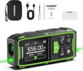 Huepar Dual Laser Measuring Tool, 656Ft Green-Beam Bilateral Digital Laser Distance Measure 6 Units Ft/in/M, Rechargeable Laser Measurement Tool -Backlit LCD Display, Length/Area/Volume/Angle Sensor