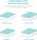 Best Choice Products Ergonomic Split King Size Adjustable Bed Frame, Electric Base w/Wireless Remote Control, Nightlight, Massager, 2 USB Ports