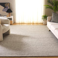 SAFAVIEH Area Rug 8x10 - Natura Collection - Large - Grey & Ivory, Handmade Wool Blend, Textured Design, Ideal for Living Room, Bedroom, Dining Space (NAT425F)