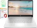 HP 14" LED Business Laptop Computer  16GB RAM 640GB Storage (128GB UFS + 512GB SD Card)  Intel Quad-Core N150 Processor  Windows 11 S & 1-Year Microsoft Office 365 Included  PLUSERA Earphones  Silver