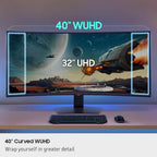 Samsung 40” Odyssey G7 (G75F) WUHD Resolution  180Hz  Curved Gaming Monitor  1ms Response Time (GtG)  VESA DisplayHDR™ 600  AMD FreeSync™ Premium Pro  LS40FG75DENXZA  2025