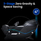 Osaki Vibe 4D l 4D Massage Mechanism l Automatic Body Scan l Deep Calf-Kneading l Space-Saving Technology l 3-Stage Zero Gravity l 32-Cell Full Body Air Massage (Brown)
