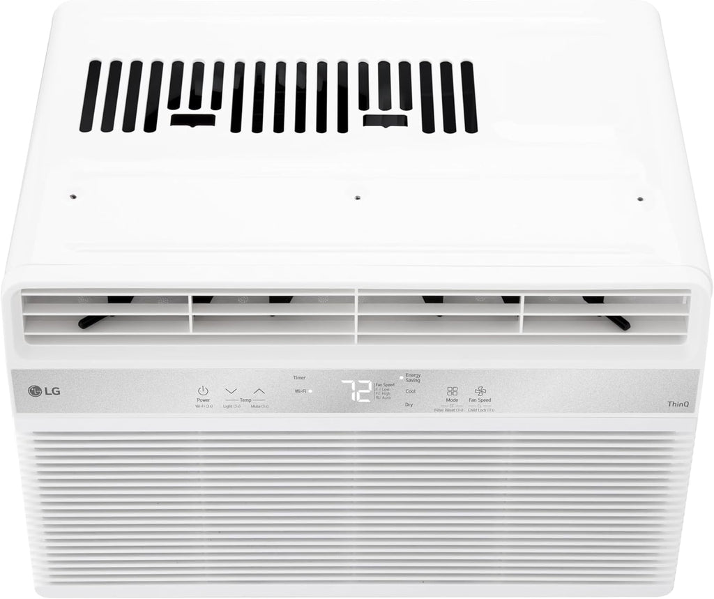 LG 6000 BTU Window Air Conditioner2024 New Remote Control, WiFi Enabled works with LG ThinQ, Alexa, Hey Google, Washable Filer Ultra-Quiet Cools Small Room up to 250 Sq.Ft AC Unit White LW6024RSMX