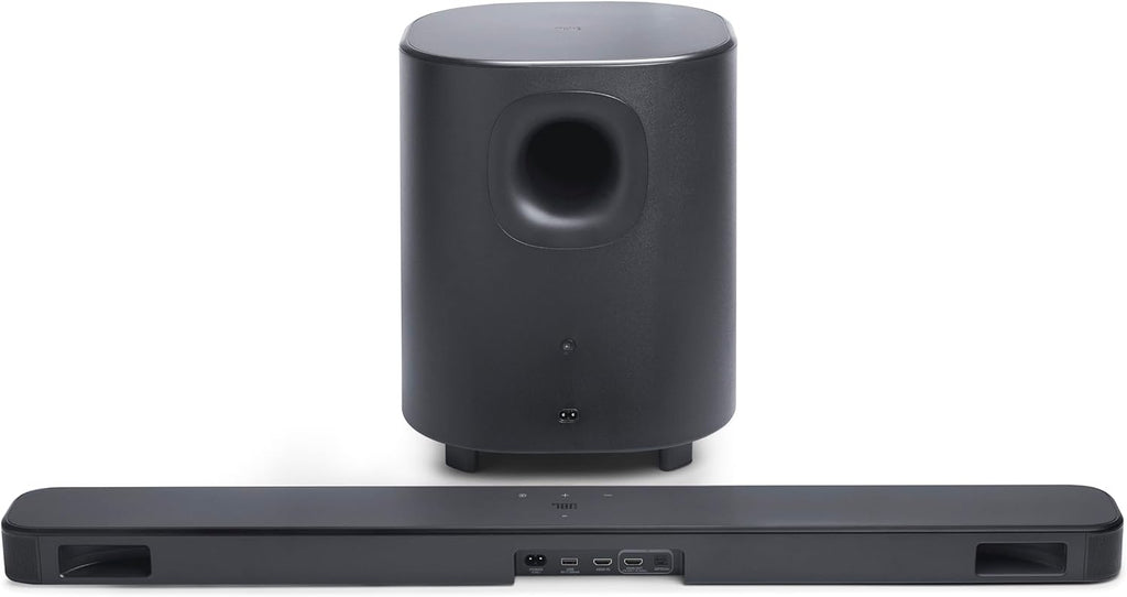 JBL Bar 500MK2-5.1 Channel soundbar System with Dolby Atmos  MultiBeam 3.0 & PureVoice 2.0  750W with 10" Sub  Easy Sound Calibration  and Works with Voice Assistant-Enabled Speakers (Black)