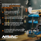 NAVAC NTF66 Flaring Tool | Internal Clutch Support | Axial Spacing | Patented Rivet Connection | Eccentric Cone | 45-Degree Flare | 1 Year Warranty