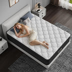 12 Inch Multilayer Hybrid Queen Mattress|Cochones Mattress|Nectar Mattress|Medium Firmness|Cool and Breathable|Individual Pocketed Springs for Motion Isolation| in a Box