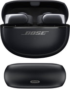 Bose Ultra Open Earbuds - Bluetooth Open Ear Earbuds with OpenAudio for Awareness  Clip-On Design for Comfort  Water Resistant  Up to 48 Hrs of Playtime  Black