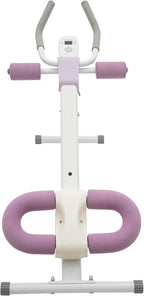 Ab Machine Ab Workout Equipment Adjustable Abdominal Trainer Whole Body Exercise Machine Stomach Waist Cruncher Core Toner Leg Thighs Buttocks Shaper Foldable Home Gym Equipment