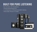 Polk Monitor XT35 Slim Center Channel Speaker - Hi-Res Audio Certified  Dolby Atmos & DTS:X Compatible  1" Terylene Tweeter & Four 3" Dynamically Balanced Woofers  Wall-Mountable  Midnight Black