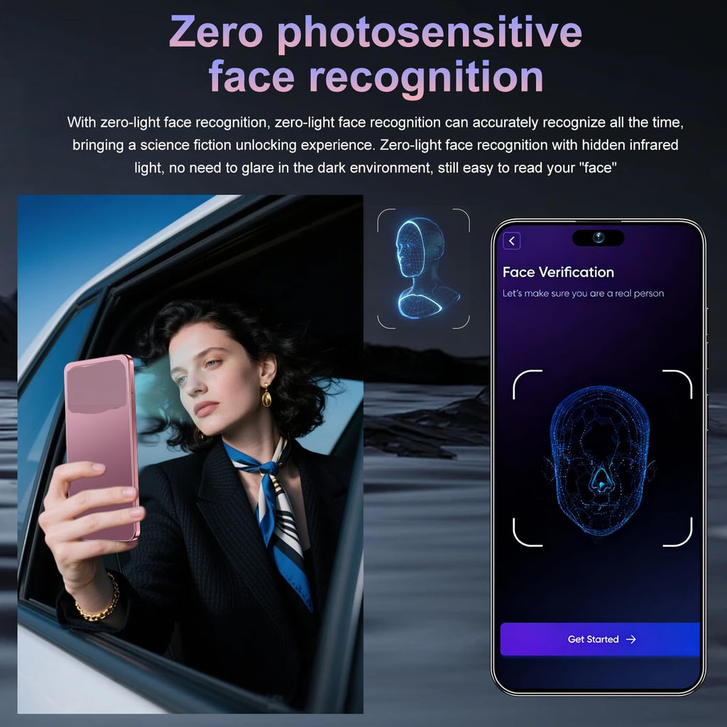 17PM Smartphone: Snapdragon 8 Gen 3, 12GB RAM + 512GB Storage, 7000mAh Battery, 6.99-inch Display, 68MP+108MP Camera, Android 15, 5G, Dual SIM - Superior OS Outperforms Competitors (Rose)