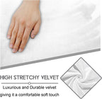 ULTICOR 7-Piece Sectional Recliner Sofa Covers, Velvet Stretch Reclining Couch Covers for Reclining Sofa, Thick, Soft, Washable (Ivory, L Shape 5 Seat Recliner Cover)