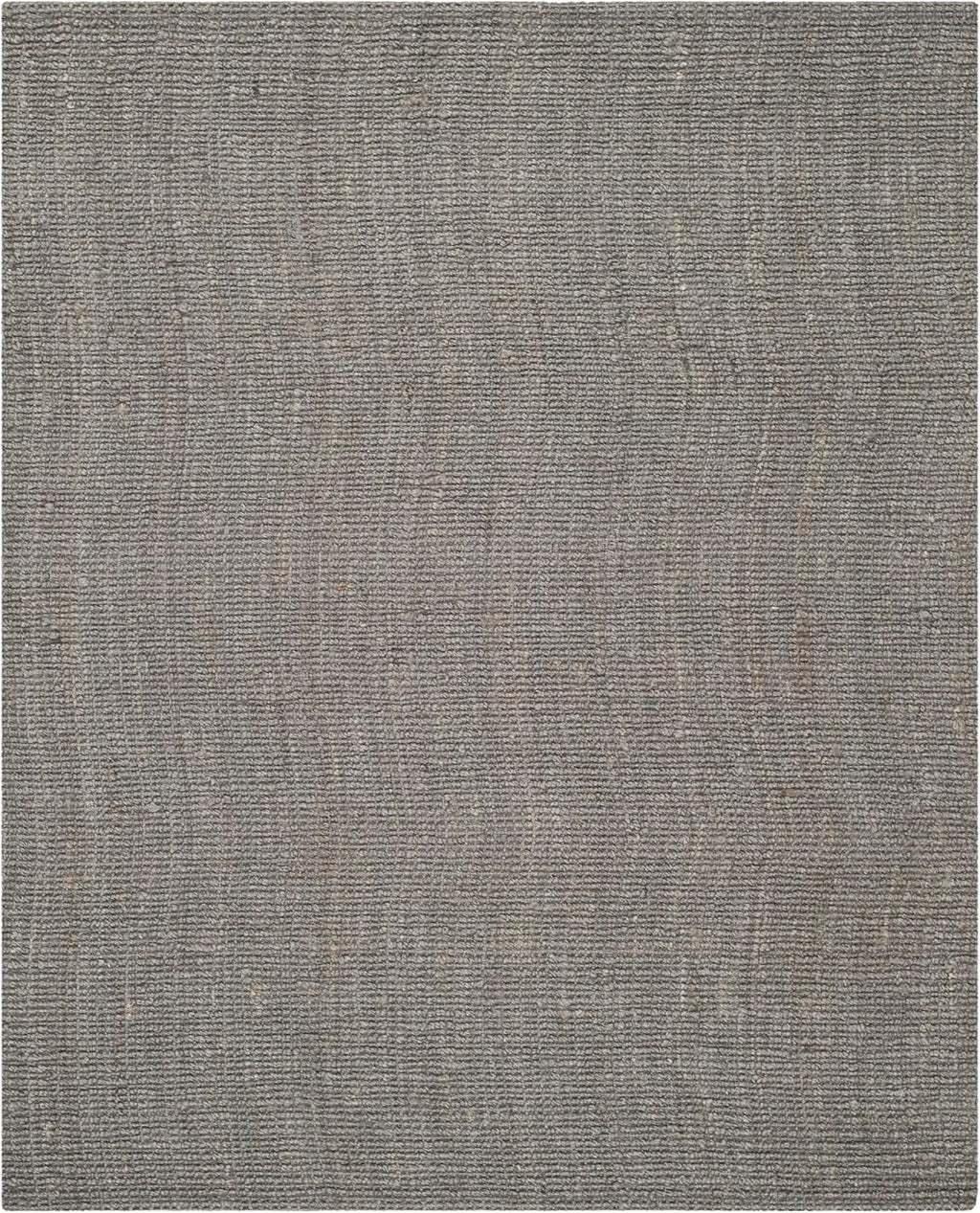 SAFAVIEH Area Rug 8x10 - Natural Fiber Collection - Large - Light Grey, Handmade Chunky Textured Jute, Thick (NF447G)