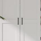 White Tall Kitchen Pantry Cabinet Organizers and Storage with Doors and Adjustable Shelves .Wood Large Gabinetes Para Cocina Office Bookshelf for Laundry Room Cabinets (31.5”W*15.7”D*71”H)
