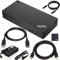 Lenovo ThinkPad USB Type-C Dock Gen 2 with 4K (40AY0090US) + ZoomSpeed HDMI Cable (with Ethernet) + ZoomSpeed DisplayPort Cable + Starter Bundle
