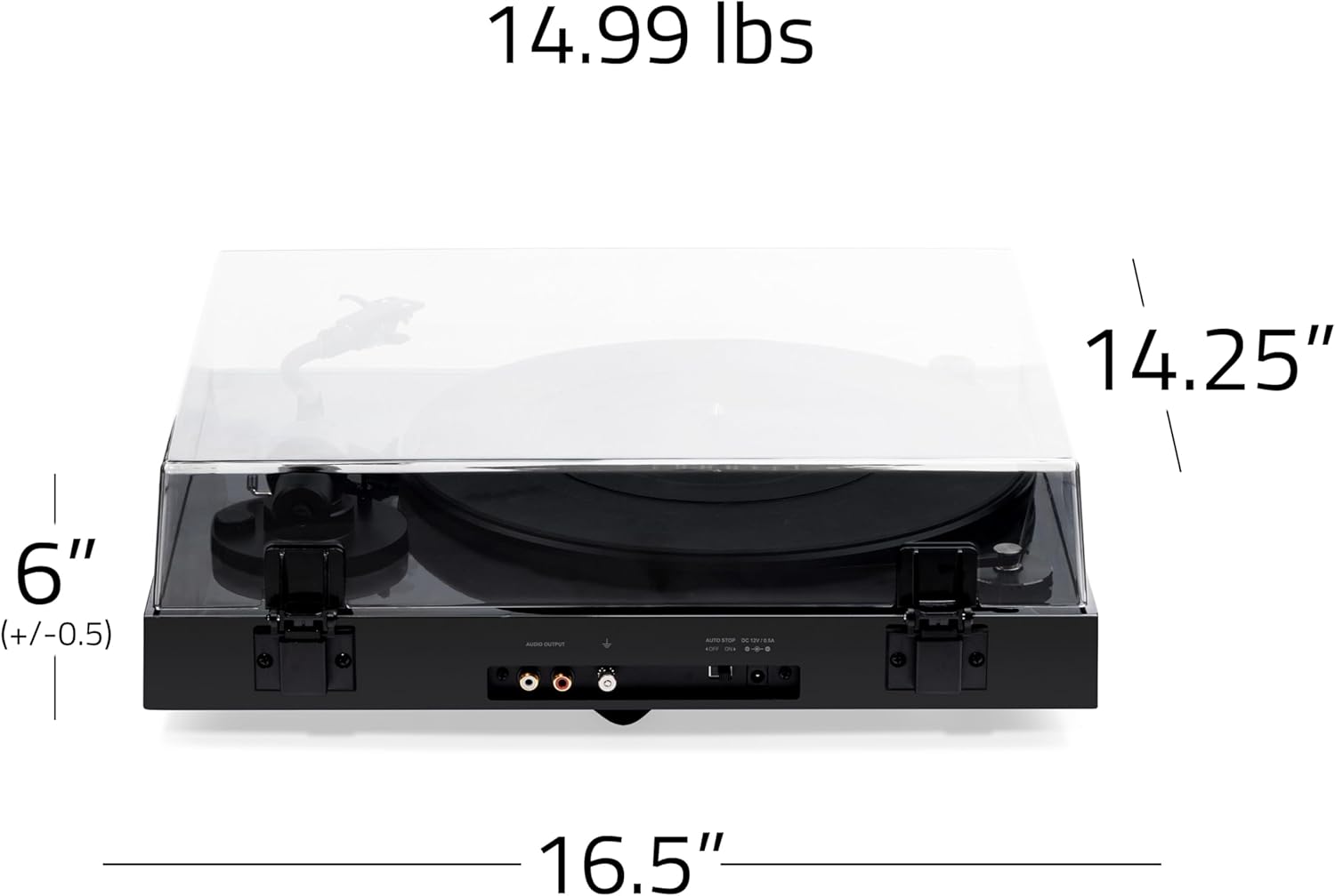 Fluance RT82 Reference High Fidelity Vinyl Turntable Record Player with Ortofon OM10 Cartridge  Speed Control Motor  High Mass MDF Wood Plinth  Vibration Isolation Feet - Piano Black