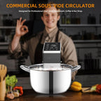 Anchorchef Sous Vide 1400W Precision Cooker, Professional Sous Vide Cooker with Stainless Immersion Circulators, with large Touchscreen Accurate Temperature Timer, Fast-Heating, Powerful Pump Design
