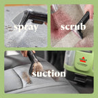 BISSELL Little Green Mini Cordless Portable Carpet and Upholstery Deep Cleaner, Car/Auto Detailer, with HydroRinse Self-Cleaning Tool and 4" Tough Stain Tool, 4015