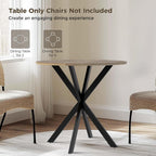 Vantic 31.5" Small Round Dining Table for 2-4, Round Kitchen Table for Small Spaces, Farmhouse Circle Dining Room Table for Kitchen and Living Room, Natural Oak