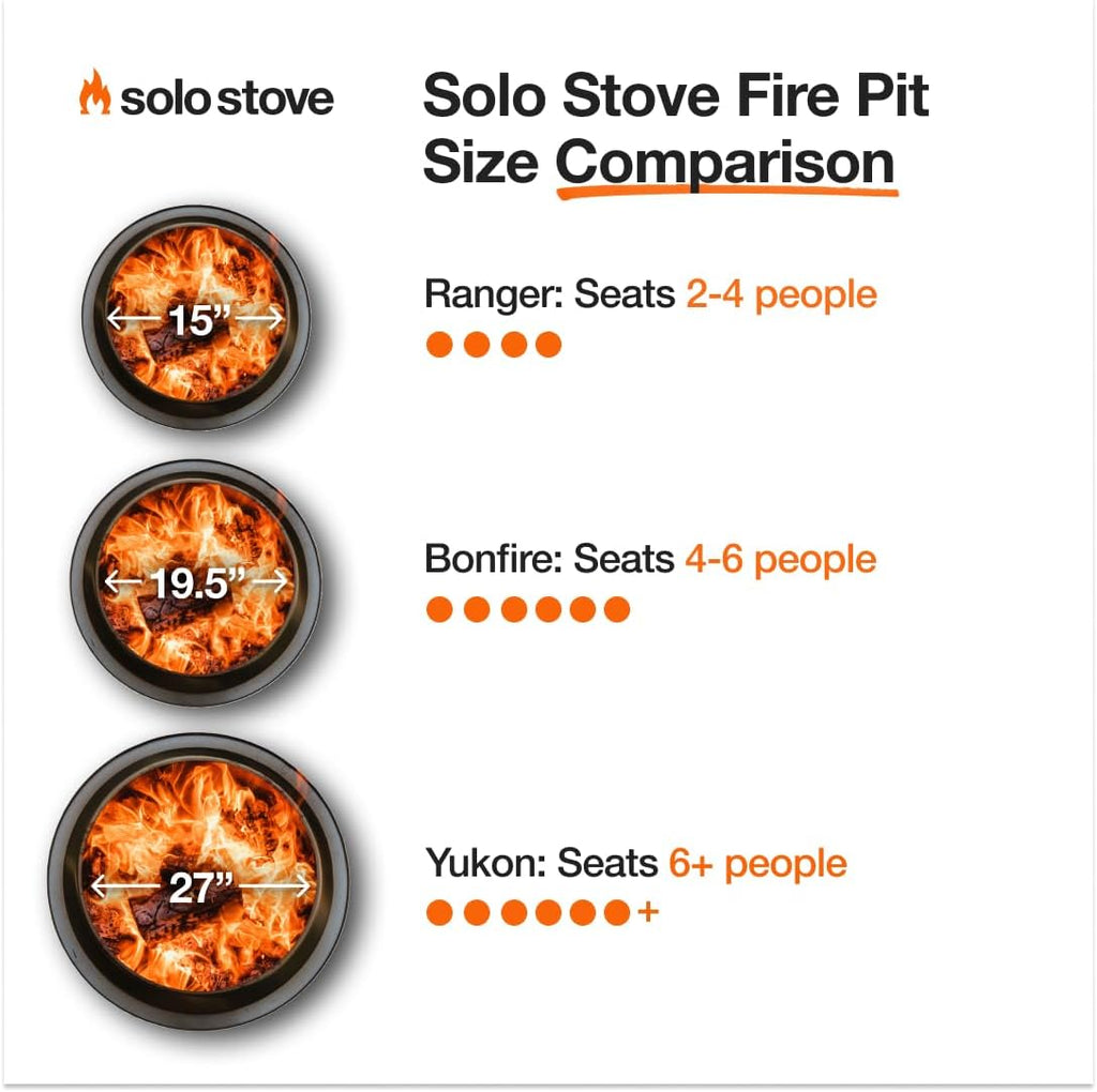 Solo Stove Ranger 2.0 with Stand - 15 Inch Smokeless Portable Fire Pit - Lightweight Outdoor Fireplace with Removable Ash Pan  Stainless Steel  Carry Case Included  Ideal for 2-4 People  16.5 lbs