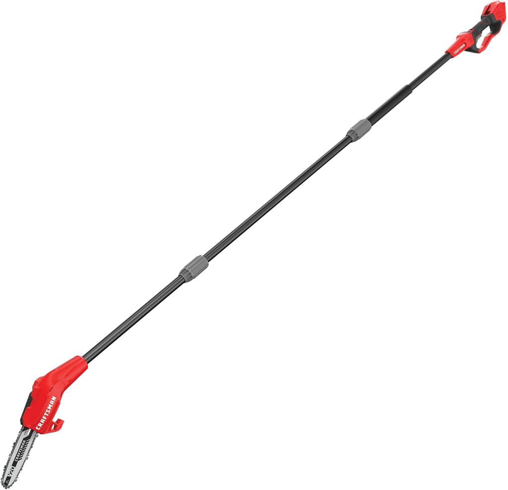 CRAFTSMAN Pole Saw, Pole Saws for Tree Trimming, Cordless V20 Tool-Only Tree Trimmer, Up to 14 Ft Extended Reach (CMCCSP20B)