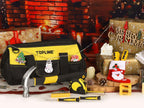 TOPLINE 390-Piece Hand Tool Kits for Home, 14-Inch Wide Mouth Tool Bag with Tools Included, Home Tool Set for Men, General Maintenance, Daily Use