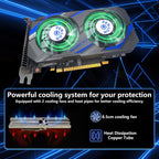 ZER-LON GeForce GTX 1050 Ti Gaming Graphics Card, 4GB GDDR5 128bit 1291MHz DP HDMI DVI-Output GPU, PCI Express 3.0 Support Up to 4K Video Card for Office and PC Gaming
