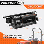 Heavy Duty Tractor Tool Box 24"x 10"x 10" Multi-Function Tractor Accessories, Suitable for Most Tractors and Zero Turn Mower
