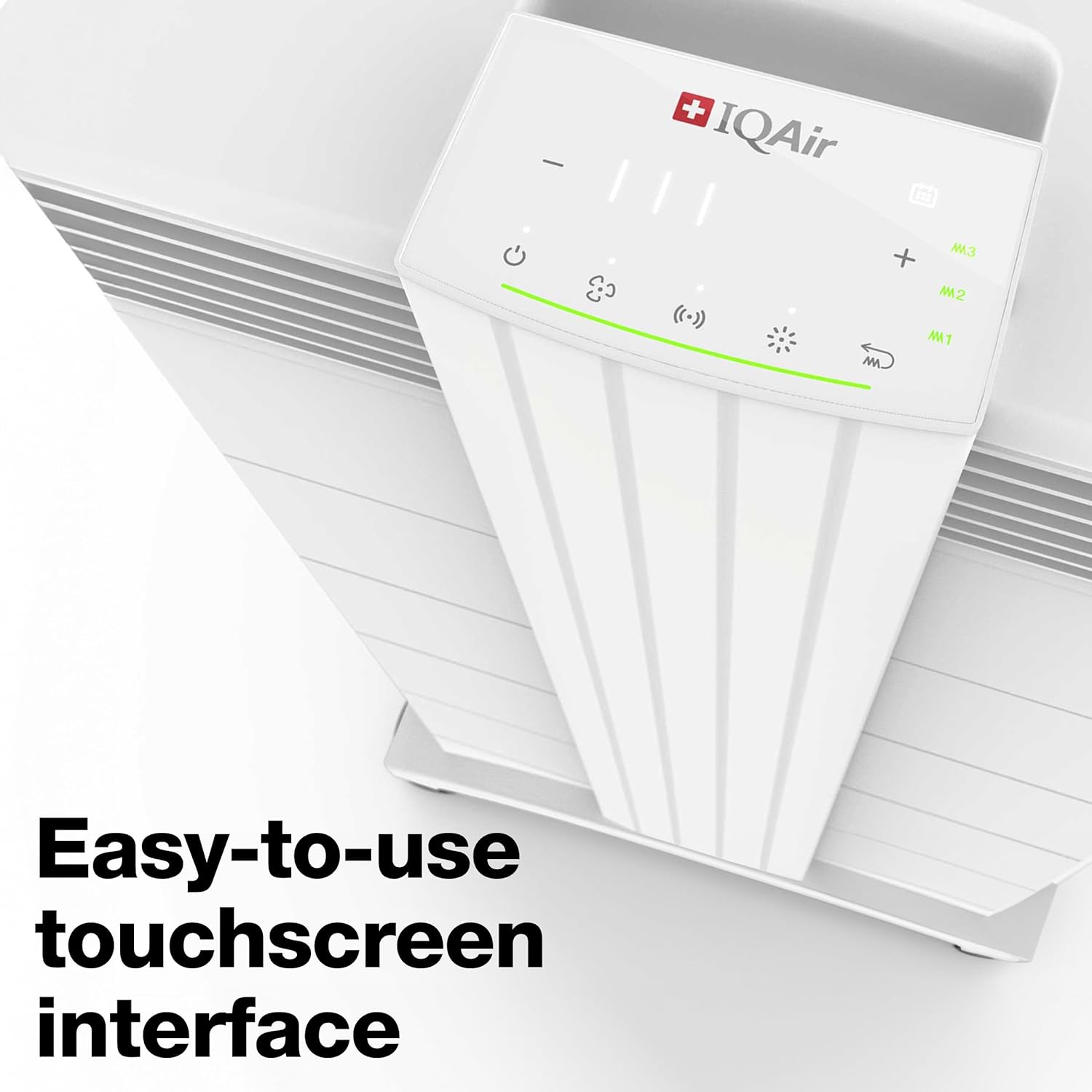 IQAir HealthPro Air Purifier - Smart HyperHEPA Filtration for Large Rooms up to 1125 sq ft - Smoke, Viruses, Allergens, Asthma, Mold, Dust, Pets, Swiss Made, Wifi App Control (Large Room - Plus XE)