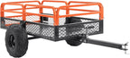 VEVOR ATV UTV Trailer Tow Behind Dump Cart  1500lbs 15 Cubic Feet  Heavy Duty Yard Garden Trailer Pull Behind Dump Trailer for Lawn Mower Tractor