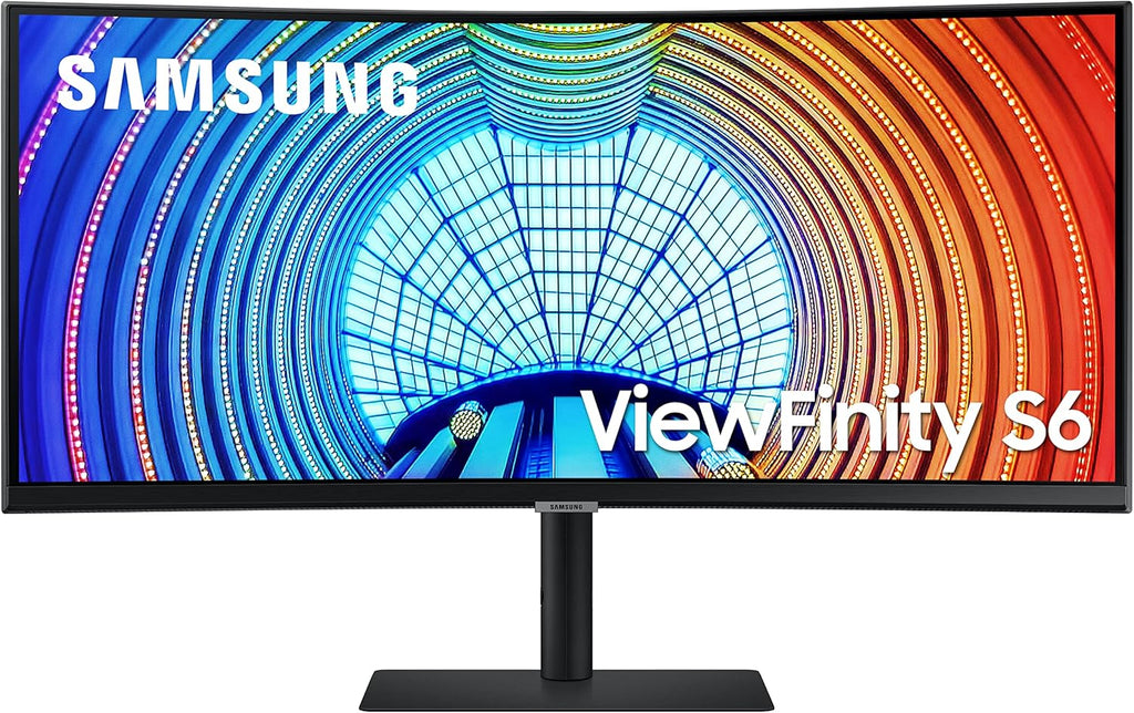 SAMSUNG Viewfinity S65UA Series 34-Inch Ultrawide QHD Curved Monitor  100Hz  USB-C  HDR10 (1 Billion Colors)  Height Adjustable Stand  TUV-certified Intelligent Eye Care (LS34A654UBNXGO) Black
