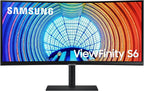 SAMSUNG Viewfinity S65UA Series 34-Inch Ultrawide QHD Curved Monitor  100Hz  USB-C  HDR10 (1 Billion Colors)  Height Adjustable Stand  TUV-certified Intelligent Eye Care (LS34A654UBNXGO) Black