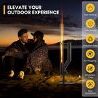 Rayzi 58 Inch Pellet Stove  Patio Heater Wood Pellet Heater  Pellet Fire Pit for Outdoor - Smokeless Wood Pellet Burning Flame  Outside Backyard Bonfire  Fireplace for Camping Patio Garden Picnic