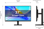Samsung 37” ViewFinity S8 (S80UD) 4K UHD HDR10 High Resolution Monitor with USB-C and Ergonomic Design  Built-in KVM Switch  Intelligent Eye Care  LS37D800UANXZA  2025