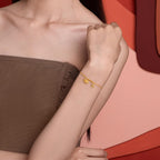24K Real Gold Chain Bracelet Rocking Horse Pure Gold Coin Link Bracelets RICH Character Jewelry for Women Daughter Mom Gifts Birthday Valentine Anniversary 6.3-7.5"/16-19cm A0723991