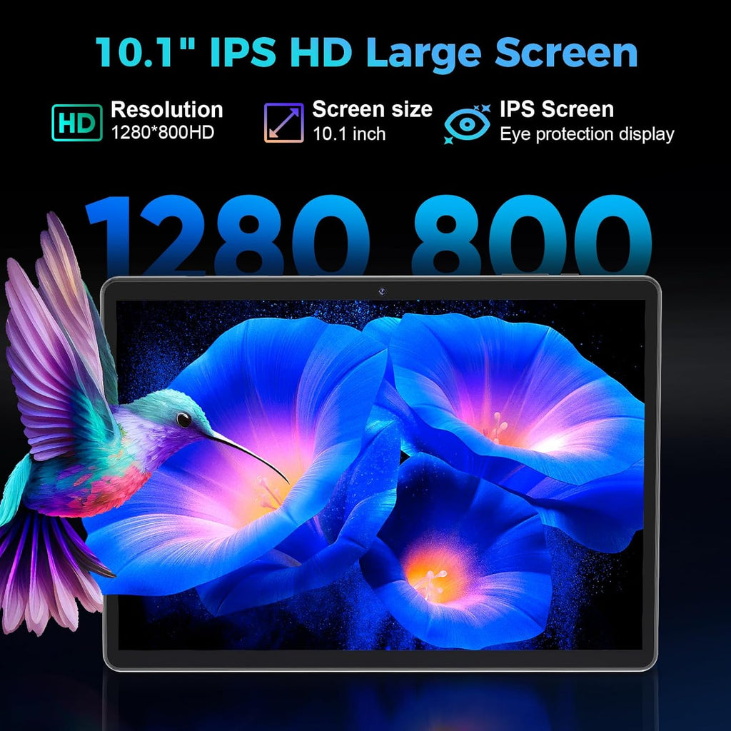 Android Tablet with Keyboard, 2026 Android 15 Tablet 10 inch, 26GB+256GB+2TB Expand, Electronic Tablet PC with Gemini, 8-Core, 8000mAh, 5G WiFi, GMS, 2 in 1 Tablet with Case/Mouse/Stylus(Silver Case)