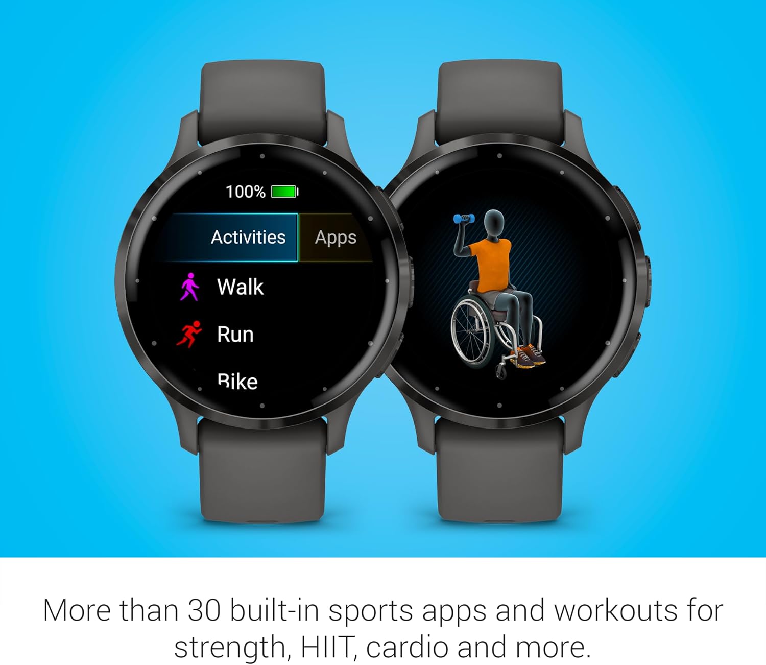 Garmin Venu 3S Running GPS Smartwatch with AMOLED Display  Advanced Health  Fitness Features  Up to 14 Day Battery Life with Signature Series Modern Power Stand | Slate with Pebble Gray Silicone Band