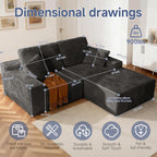 75" Cloud Modular Boneless Couch, L-Shaped Right Facing Chaise Sectional Sofa, Deep Seat Plush Corduroy Upholstery - Memory Foam Comfy Fluffy Couches for Living Room Bedroom, No Assembly Required