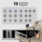 Osaki 4D Achilles l 360 Rotating Footrest l Full Body Massage Chair l Zero Gravity l 360 Kenading Calfrest l Lumbar Heating l Touchscreen Controller l Auto Body Scan l Bluetooth Speaker (Brown)