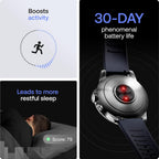 WITHINGS Scanwatch Nova - Heart Health Hybrid Smart Watch for Men & Women - SPO2, Temperature Monitoring, Sleep, Respiratory Health, Cycle Monitoring, 30-day Battery Life, Apple iOS/Android