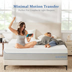 Queen Mattress in a Box, 12 Inch Cooling Gel Memory Foam Mattress for Pressure Relief & Deep Sleep, Medium Firm with Motion Isolation, CertiPUR-US Certified, Fiberglass Free