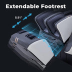 MassaMAX 4D Full Body Massage Chair with Zero Gravity, Extendable Footrest, SL Track, 15 Modes, AI Voice Control, Yoga Stretch, Foot Rollers, and Waist & Calves Heating Comfort with Cover (White)
