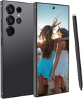 i25 Ultra 5G Unlocked Smartphone | 8GB RAM + 256GB Storage | Android 15 Cell Phone with Built-in Stylus, 6.9" FHD+ 120Hz Display, 6800mAh Long Battery, Dual SIM, Face ID, GPS & Global Bands (Black)
