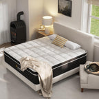 14 Inch Queen Mattress, Hybrid Mattress Queen Size Bed with Gel Memory Foam and Pocket Springs, 365-Night Trial, Pressure Relief Comfy Bed in a Box, CertiPUR-US, Medium Plush