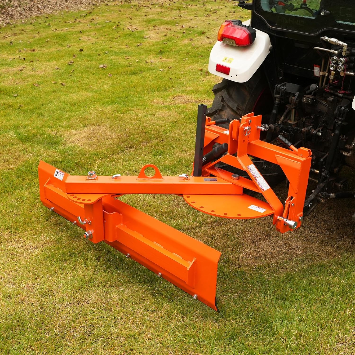 72" 6-Way Adjustable Tractor Rear Blade 3-Point Hitch Attachment- 25.6" Offset & ±45° Angle  Cat.1 20-45HP  RB72S
