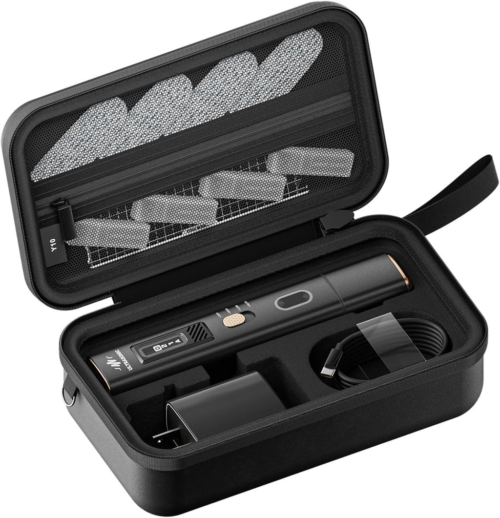 2-in-1 Ultrasonic Cutter, 35w Handheld Lightweight Ultrasonic Knife, withable 50 Blades and OLED Display, Suitable for 3D Printing Models of Plastic, Wood, Resin, Polyethylene and Leather