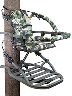 Summit Viper SD Climbing Treestand  Lightweight Aluminum, Foam Padded Seat, 300 lbs Capacity, Includes Safety Harness
