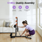 Deep Squat Machine, Adjustable Glutes Trainer Machine, Core & Abs for Low Impact Lower Body Workouts, Home Gym Push-Up Exercises, Easy to Assemble, 350Lbs Weight Capacity